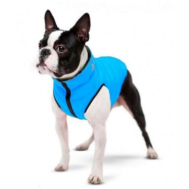 WAUDOG (Ваудог) AiryVest - Двустороння курточка для собак (чорна/блакитна) M40 (38-40 см)