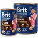 Brit Premium (Брит Премиум) by Nature Lamb with Buckwheat - Консервированный корм с ягненком и гречкой для собак (паштет), 6x400 г (box)
