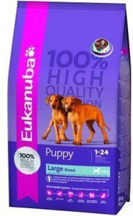 Eukanuba (Эукануба) Puppy & Junior Large Breed Chicken - Сухой корм для щенков крупных пород 3 кг