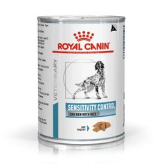 Royal Canin (Роял Канин) Sensitivity Control Chicken with Rice - Консервированный корм для собак с курицей при пищевой аллергии / непереносимости (паштет) 420 г