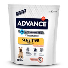 Advance (Эдванс) Dog Sensitive Mini Salmon - Сухой корм с лососем для взрослых собак маленьких пород с чувствительным пищеварением 3 кг