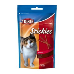 Trixie (Трикси) Stickies - Лакомство с говядиной для кошек 12 шт.