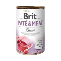 Brit (Брит) PATE & MEAT Lamb - Консервированный корм с ягненком для собак 400 г