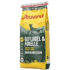 Josera (Йозера) Adult Geflügel & Forelle - Сухой беззерновой корм с птицей и форелью для взрослых собак 900 г