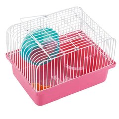 AnimAll (ЭнимАлл) Cube - Клетка для хомяков 23,2x17х12 см Розовый