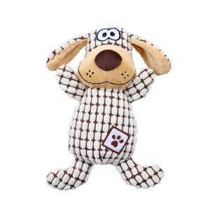 Trixie (Трикси) Dog Plush Toy - Мягкая игрушка для собак Собака в клеточку без пищалки 26 см