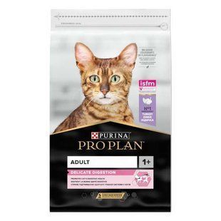 Purina Pro Plan (Пурина Про План) Delicate Digestion Adult Turkey - Сухой корм с индейкой для взрослых кошек с чувствительным пищеварением, 14 кг