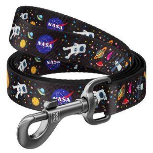 Collar (Коллар) WAUDOG Nylon - Поводок для собак с рисунком "NASA", нейлоновый 1,5х122 см