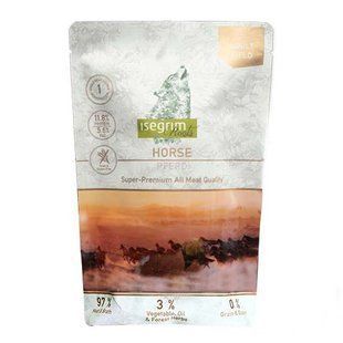 Isegrim (Изегрим) Pouch Roots Horse Monoprotein - Консервированный монопротеиновый корм с кониной для взрослых собак, 7x410 г (box)