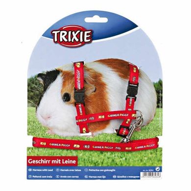 Trixie (Тріксі) Guinea Pig Harness - Шлейка з повідцем для морської свинки 21-35 см / 10 мм Кольори в асортименті