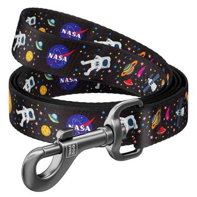 Collar (Коллар) WAUDOG Nylon - Повідець для собак з малюнком "NASA", нейлоновий 1,5х122 см