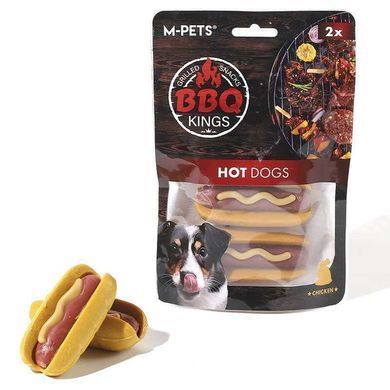 M-Pets (М-Петс) Snacks & rawhide BBQ Kings Hot dog - Закуска Хот-доги для собак, 135 г