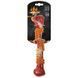 M-Pets (М-Петс) Carnivore Boomerang Bone - Игрушка Кость-бумеранг с ароматом бекона для собак, Оранжевый, 12,5x6,1х3,7 см