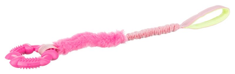 Trixie (Тріксі) Bungee Tugger - Іграшка кільце на мотузці, з амортизатором для собак 10/56 см Кольори в асортименті