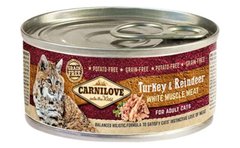 Carnilove (Карнилав) Turkey & Reindeer for Adult Cats - Влажный корм с индейкой и олениной для взрослых котов 100 г
