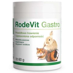 Dolfos (Дольфос) Rodevit Gastro - Дополнительный корм для правильного пищеварения и повышения иммунитета для кроликов и грызунов 60 г