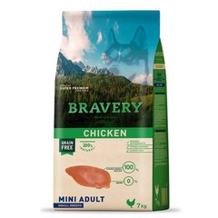 Bravery (Бравери) Chicken Adult Mini - Сухой беззерновой корм с курицей для взрослых собак малых пород 2 кг