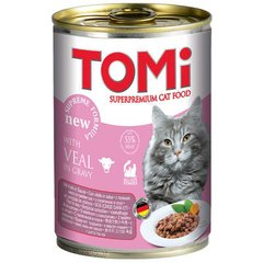 TOMi (Томи) Veal - Консервы, влажный корм с телятиной для котов всех возрастов и пород 400 г