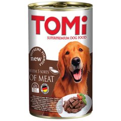 TOMi (Томі) 5 kinds of meat Супер - Консервований преміум корм для собак, консерви з 5-ма видами м’яса 400 г