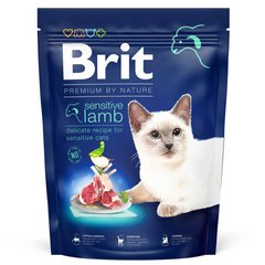 Brit Premium (Бріт Преміум) by Nature Cat Sensitive Lamb - Сухий корм з ягням для дорослих котів з чутливим травленням 300 г