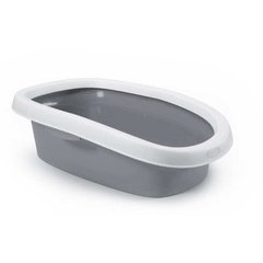 Stefanplast (Стефанпласт) Sprint 10 - Открытый туалет для кошек с гигиеническим ободком, серый
