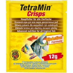 Tetra (Тетра) TetraMin Crisps - Сухий корм для підтримки здоров'я та забарвлення декоративних риб у чіпсах 12 г