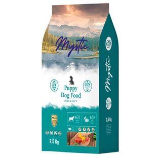 Mystic (Мистик) Puppy Dog Food Lamb&Rice - Низкозерновой сухой корм с ягненком и рисом для щенков, 2,5 кг