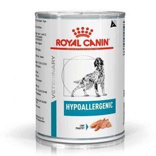 Royal Canin (Роял Канин) Hypoallergenic - Консервированный корм для собак с пищевой аллергией/непереносимостью (паштет), 400 г
