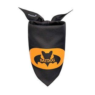 Pet Fashion (Пет Фешн) BatDog &ndash; Бандана з принтом Летюча миша для собак (чорна) XS-S
