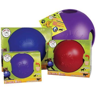 Jolly Pets (Джолли Пэтс) Teaser Ball - Игрушка мяч двойной Тизер болл для собак, Фиолетовый, 10х10х10 см