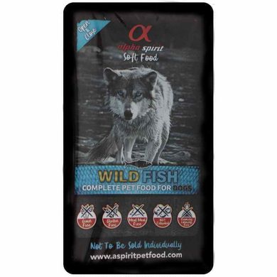 Alpha Spirit (Альфа Спирит) WildFish - Полувлажный корм с рыбой для собак 1,5 кг