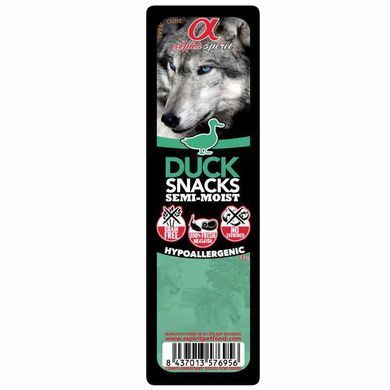 Alpha Spirit (Альфа Спирит) Snacks Duck - Полувлажное лакомство для собак с уткой, 35 г