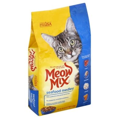 Meow Mix (Мяу Мікс) Seafood - Корм морський коктейль для кішок, кошенят 6,44 кг