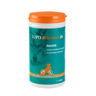 Luposan (Люпосан) LUPO Gelenk 20 - Порошкова добавка Люпо Геленк 20 для зміцнення суглобів у собак 150 г