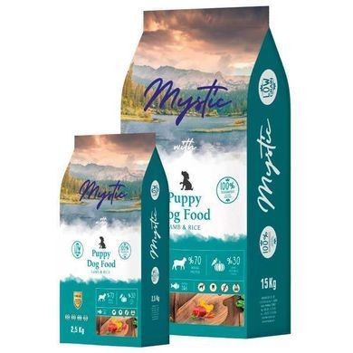 Mystic (Мистик) Puppy Dog Food Lamb&Rice - Низкозерновой сухой корм с ягненком и рисом для щенков, 2,5 кг
