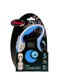 Flexi (Флексі) New Comfort S - Повідець-рулетка для собак, стрічка (5 м, до 15 кг) S Синій / Сірий