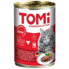 TOMi (Томі) Beef - Консерви, вологий корм з яловичиною для котів будь-якого віку і породи 400 г