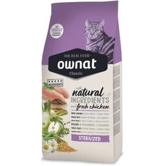Ownat (Овнат) Classic Cat Adult Sterilized - Сухой корм с курицей для стерилизованных и кастрированных котов 1,5 кг