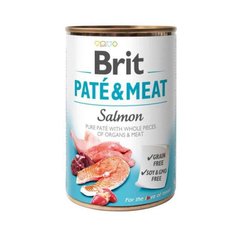 Brit (Брит) PATE & MEAT Salmon - Консервированный корм с лососем для собак 400 г