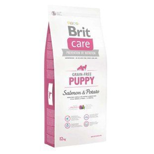 Brit Care (Бріт Кеа) Grain-free Puppy Salmon & Potato - Сухий корм з лососем і картоплею для цуценят всіх порід 1 кг