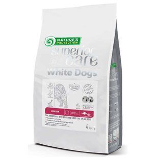 Nature's Protection (Нэйчерз Протекшн) Superior Care White Dogs White Fish Junior - Сухой корм с белой рыбой для юниоров с белым окрасом, 4 кг