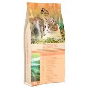 Carpathian Pet Food (Карпатиян Пэт Фуд) Adult 7+ - Сухой корм для котов пожилого возраста, 1,5 кг