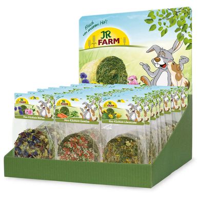 JR Farm (Джиер Фарм) Hay-Cake Flowers - Смаколик з пелюстками квітів для карликових кроликів та гризунів 75 г