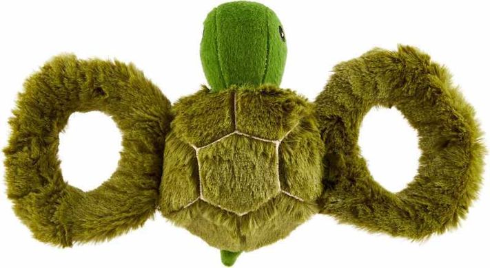 Jolly Pets (Джолли Пэтс) TUG-A-MAL Turtle Dog Toy - Игрушка-пищалка Черепаха для перетягивания 16х36х8 см