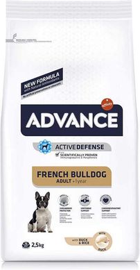 Advance (Эдванс) French Bulldog Adult - Сухой корм с мясом утки для взрослых собак породы французский бульдог 7,5 кг