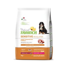 Trainer (Трейнер) Natural Sensitive Puppy&Junior Medium&Maxi With Duck - Сухой корм с уткой для щенков собак средних и крупных пород с чувствительным пищеварением 3 кг