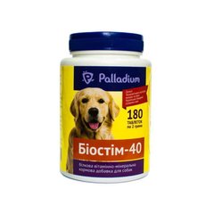 Palladium (Палладиум) - Фито Биостим 40 Белковая витаминно-минеральная добавка для собак 180 шт.