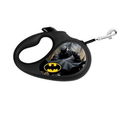 Collar (Коллар) WAUDOG Roulette Leash - Повідець-рулетка для собак з малюнком "Бетмен Чорний" XS Чорний