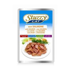 Stuzzy (Штузи) Cat Salmon - Консервированный корм с лососем для котов (кусочки в соусе) 100 г