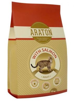 Araton (Аратон) Salmon Adult All Breeds - Сухий корм з лососем та рисом для дорослих котів 1,5 кг